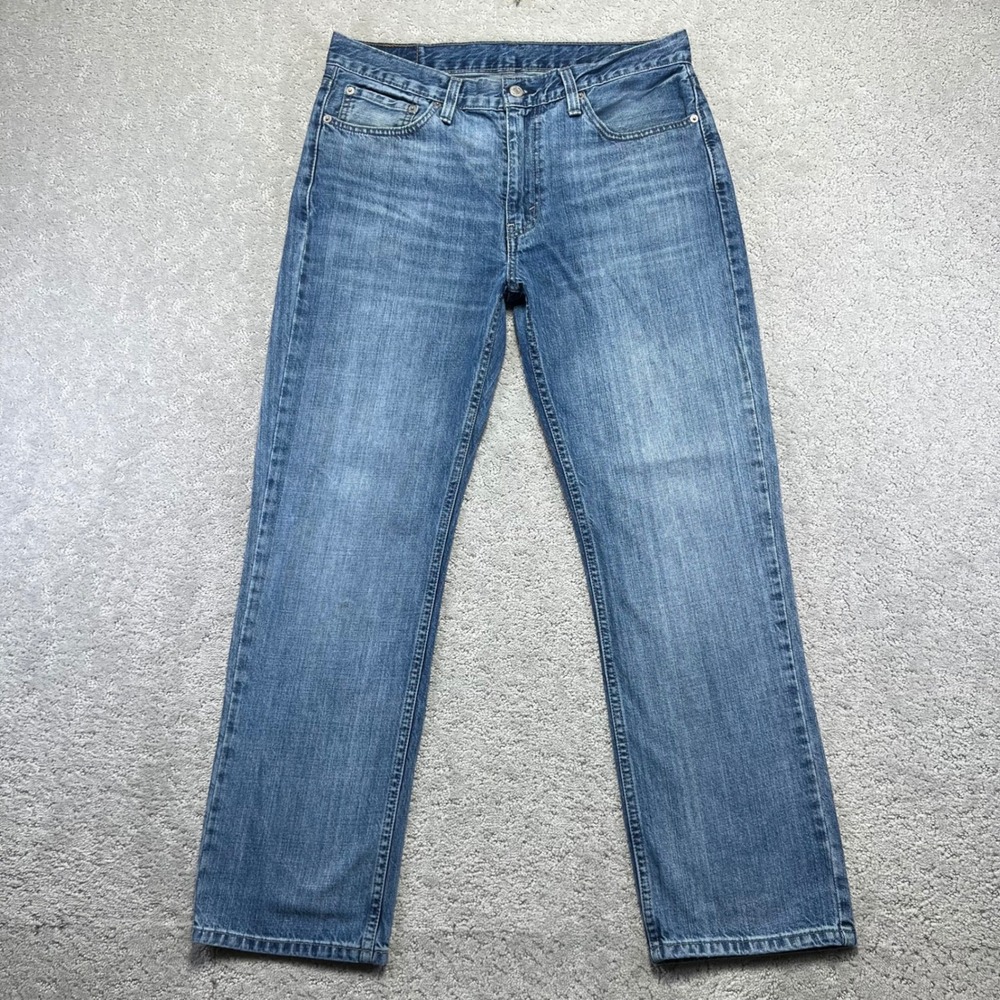 Levis 514 Jeans Mens 33x30 Blue Denim Straight Fit 100% Cotton 34x29 Actual